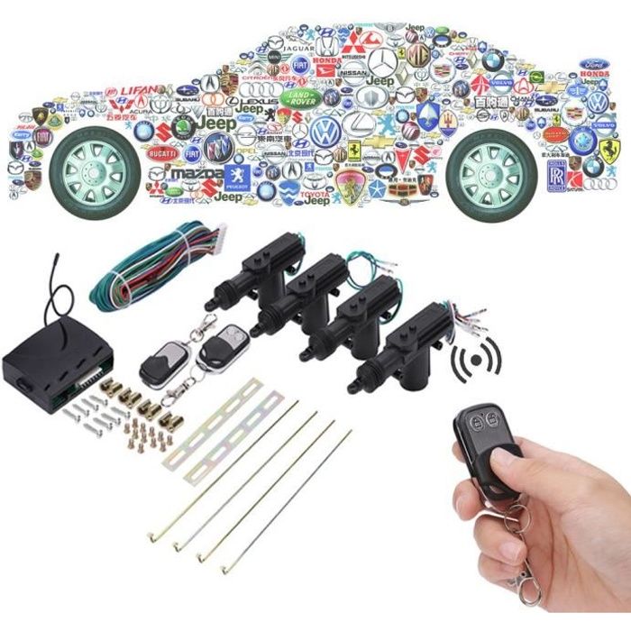 Voiture Universel Verrouillage de Porte Centrale à Distance Kit Système de Sécurité Alarme--YuYuan shop