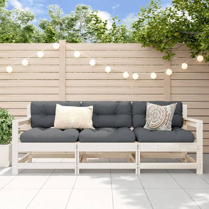 vidaXL Ensemble de salon de jardin 3 pcs