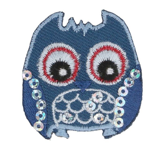 Meilleurs prix pour Couverture - plaid Hkm - 544820 - Patchs a Paillettes Motif Chouette Bleu/Blanc/Rouge