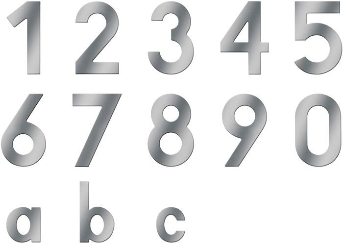 Signaletique Exterieur - Signaletique D'adresse - Numero De Porte - Numero De Maison - Chiffre