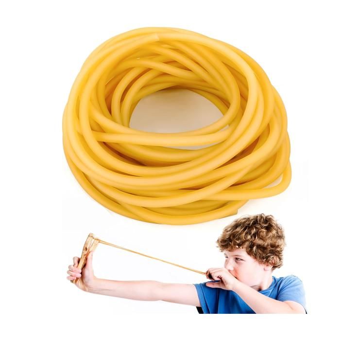 Tubes En Latex Naturel - 8 Mètres - Dimensions 1.6mm Intérieur / 3.2mm Extérieur - Pour Lance-pierres, Fitness, Laboratoire