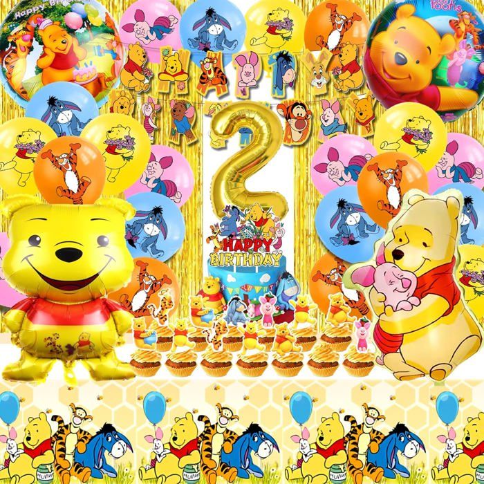 Kit Anniversaire Mickey 51 Pièces – Décoration Et Ballons Pour Fête 2 Ans, Thème Disney