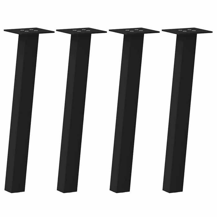 @FRENCH Pieds de rechange - TOP VENTES - Pieds de table basse 4 pièces Noir 42cm Acier 2702330