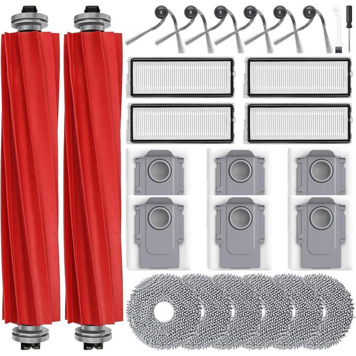 26 Rechange Accessoires pour Roborock QV 35A / QV 35S / QR 798 / QR 598 Aspirateur Robot Laveur