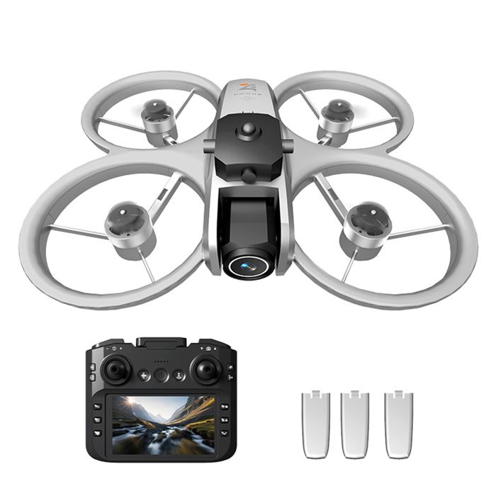 Mini Drone avec Caméra 720P HD Télécommande avec Écran pour Enfant Quadricoptère Hélicoptère RC avec 3 Batteries Cadeau pour Garçons