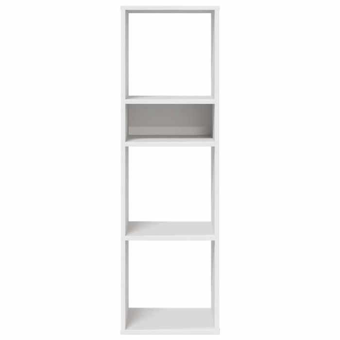 SALE dhiver Bibliothèque Multi-Rangement - JILLS - armoire à livres - blanc 34x31x112 cm bois dingénierie BB2560