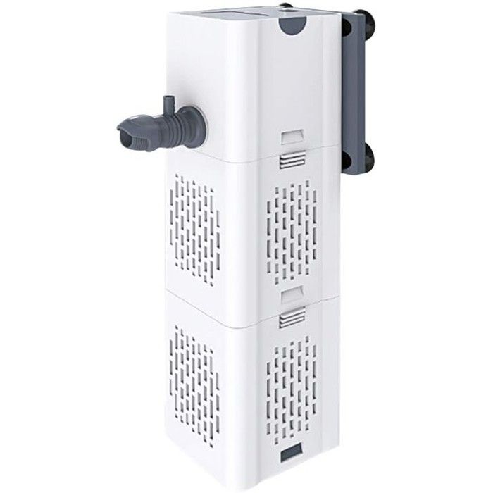 Filtre Intérieur Aquarium 80-250L15W Débit de 1000L/H Filtre Interne Pompe Filtre avec Éponges Filtrantes [Classe énergétique E]