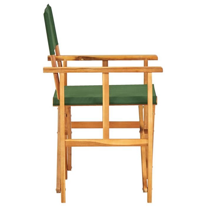 Chaises de metteur en scène pliantes - WIENS - Lot de 2 - Bois d'acacia ...