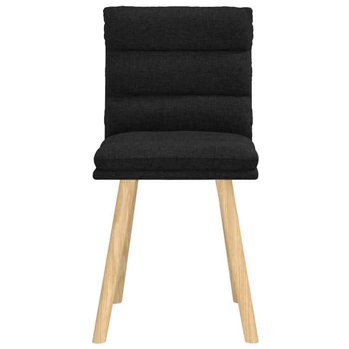 (Vente Chaude)Lot de 2 Chaises à manger Scandinaves - CLOUD - Meuble de Cuisine - 2 Personnes - noir tissu 7072293