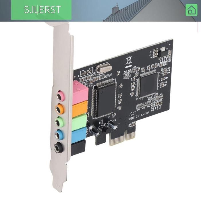 Carte Son PCIe Interne 5.1 pour PC 7 Carte PCI-e Stéréo 3D Puce CMI8738 Carte Son 32/64 Bits Adaptateur PCI Express