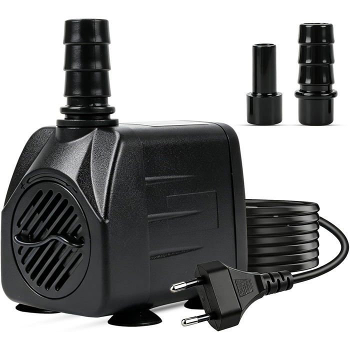 Pompe De Fontaine Ultra Silencieuse 10 W 600 L/H Câble De 3 M Pompe À Eau De Bassin Avec Arrêt De LEau Basse Et Protection Co