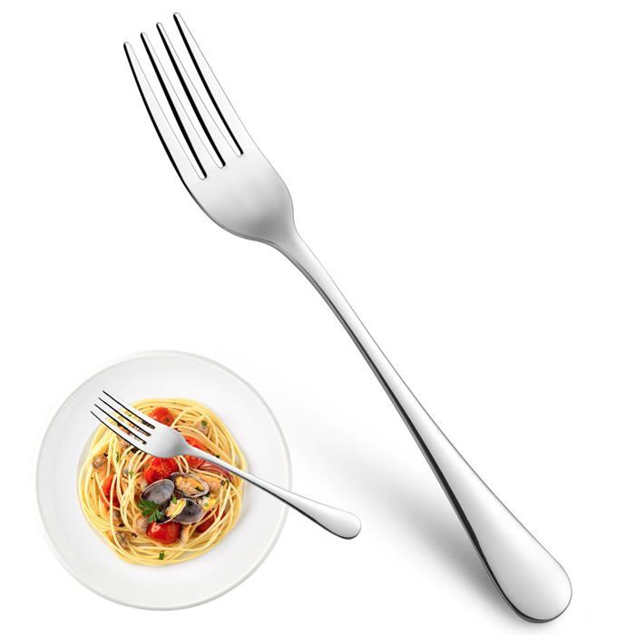 Fourchettes de table - SONGHUI - Lot de 16 - Acier inoxydable alimentaire - 20 cm - Finition polie miroir