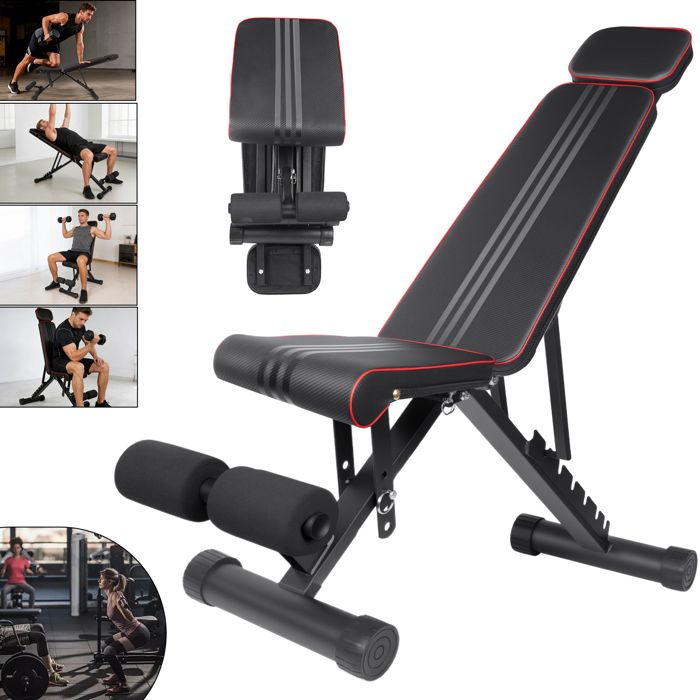 Bench à gantelle multifonctionnel réglage à 7 vitesses pour dossier pour les muscles dexercice de toutes les parties du corps
