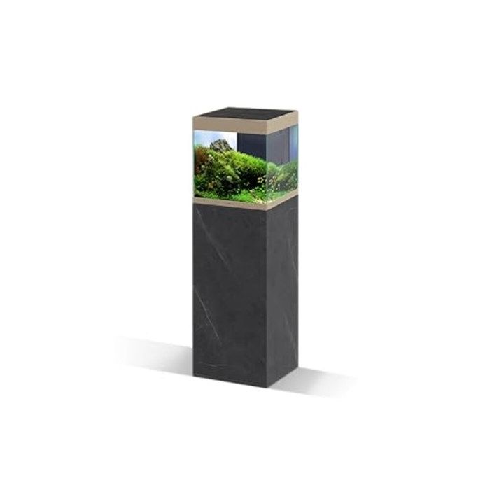 Meuble Emotions Pro 40 Marble 95x40x40 cm en Bois pour Aquarium - Support avec 1 Porte et Compartiment pour Rangement