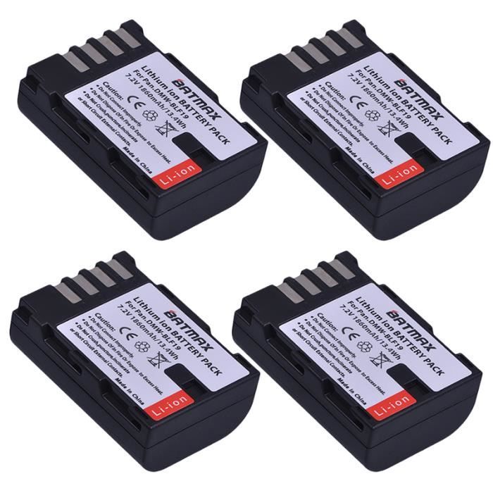 Lot De 2 Batteries Vhbw Pour Canon EOS – 2000mAh 7,2V – Compatible 5DS, 5D Mark II/III/IV