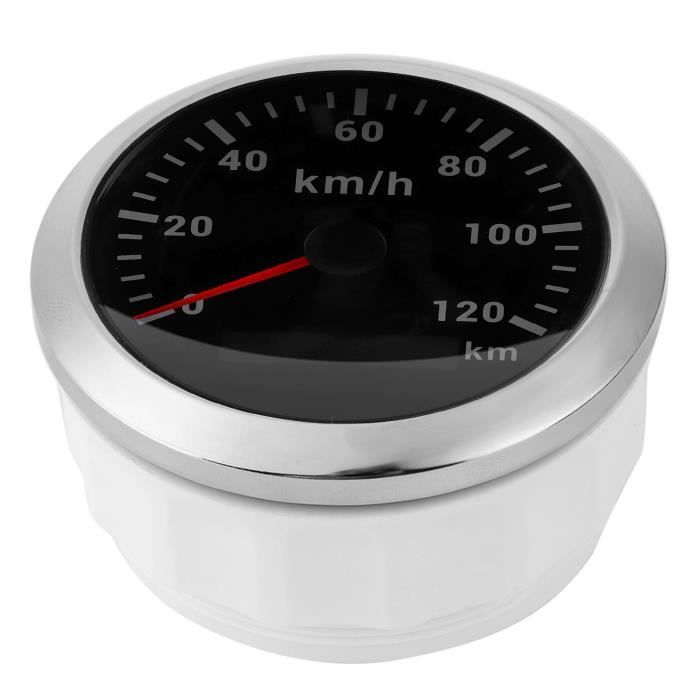 Compteur De Vitesse GPS Akozon 85 Mm - Affichage 0-200 Km/h, Rétroéclairage 7 Couleurs, Pour Voiture, Bateau, Camping-car - 7