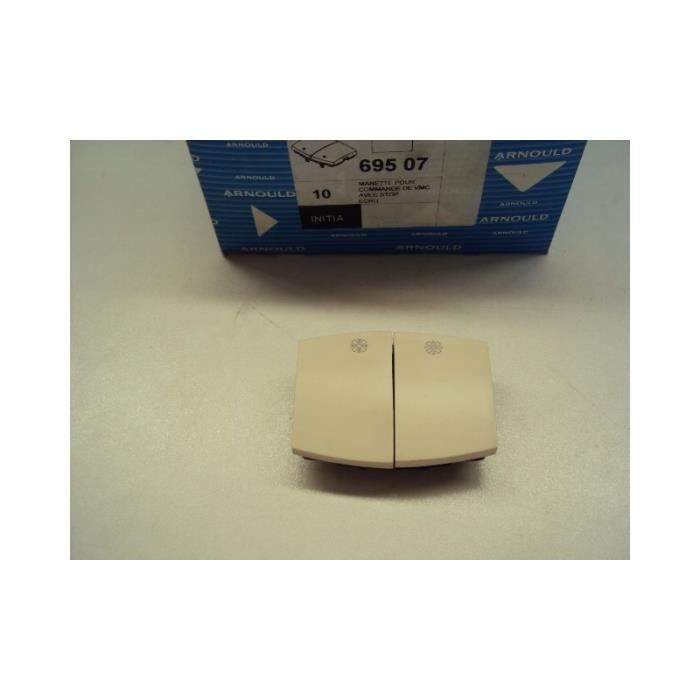 Interrupteur Double Commande Volet Roulant + Stop Arnould Initia 69427 - Neuf, Blanc, Pour Installation Store