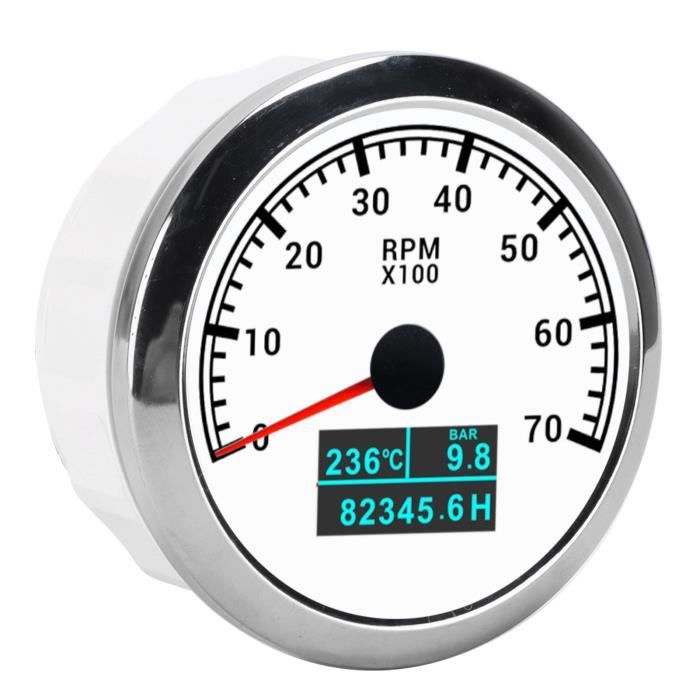 Compteur Horaire Numérique Yooreal - Tachymètre Et Thermomètre Moteur Pour Scooter, Moto, Tracteur