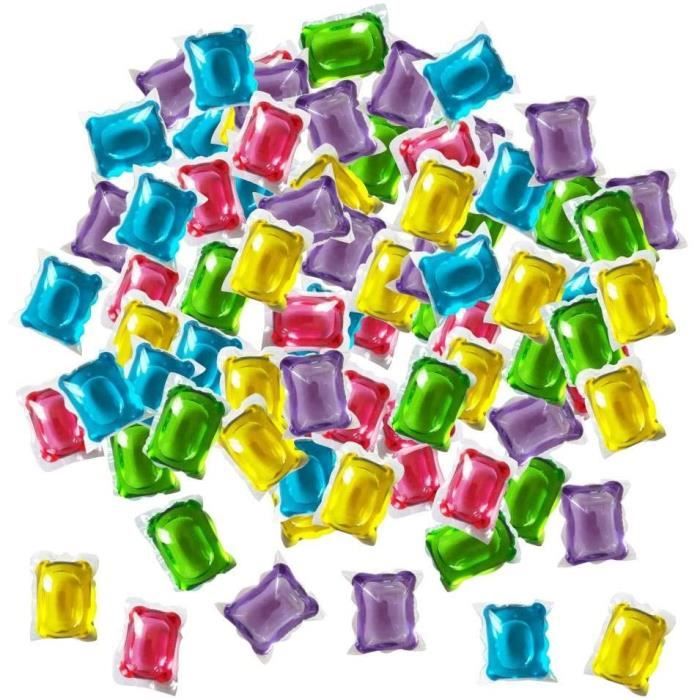 Dosettes De Lessive 5 En 1 - Boîte De 40 Capsules - Dissolution Rapide, Avec Perles Parfumées Et Assouplissant - Pour Machine à Laver - 3