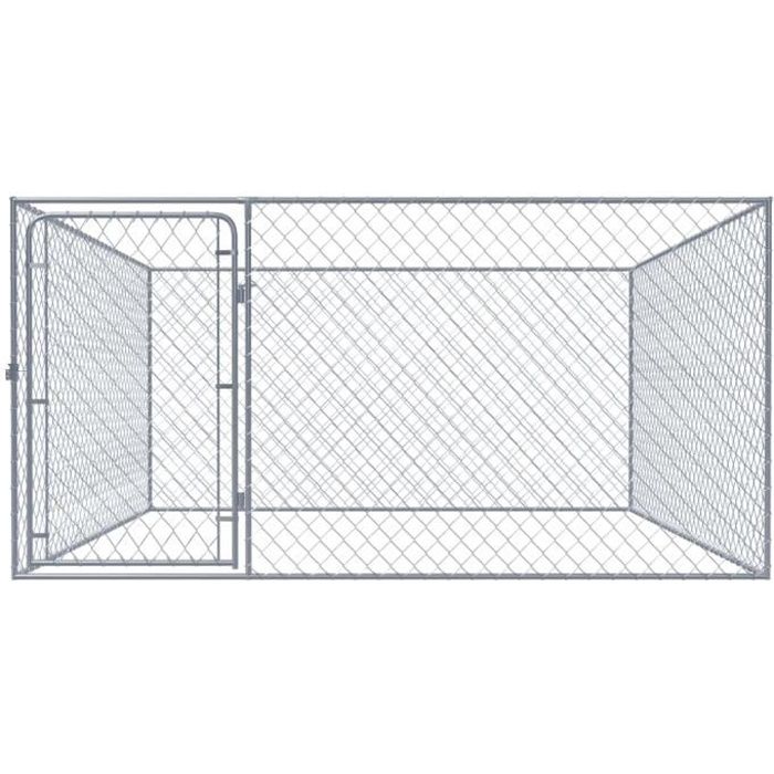 Meilleurs prix pour Chenil extérieur pour chiens - Acier galvanisé - 2x2x1m - ALI