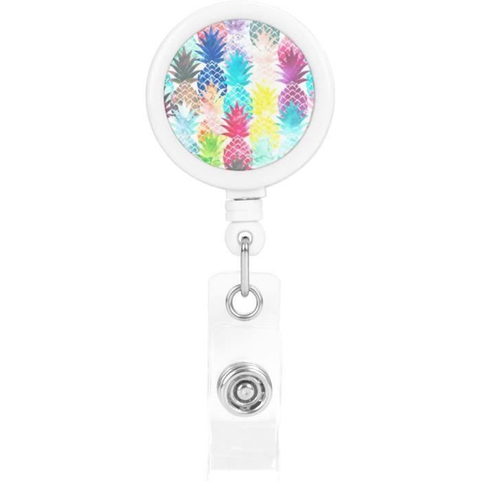 Porte-badge Rétractable Plasma Princess – Design Fun, Pince Crocodile, Pratique Pour Les Métiers Médicaux