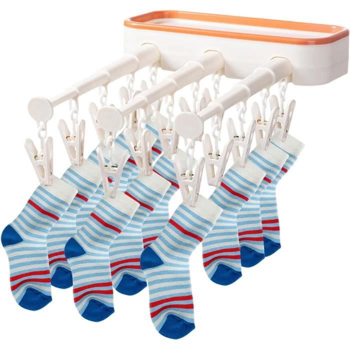 Séchoir à Linge Joseph Joseph Pétale - 32 Espaces Pour Chaussettes & Sous-vêtements - Pliable - Ecru