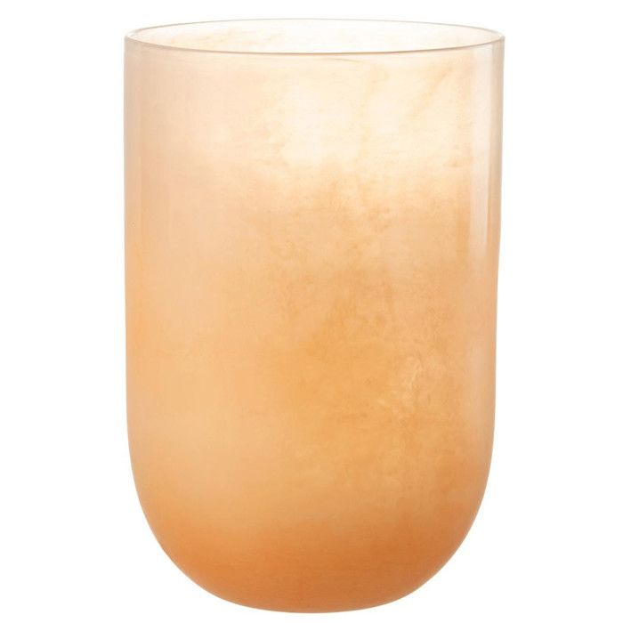 Vase En Verre Corrie 36cm Corail - Paris Prix - Neuf