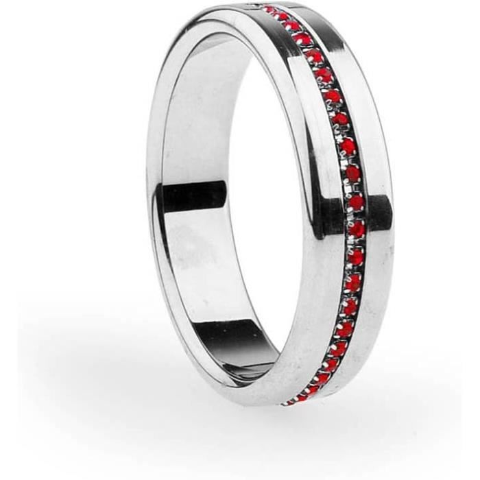Bague Femme Argentée Avec Strass Et Pierre Noire, Style Onyx, Taille 51, Neuve Sans étiquette