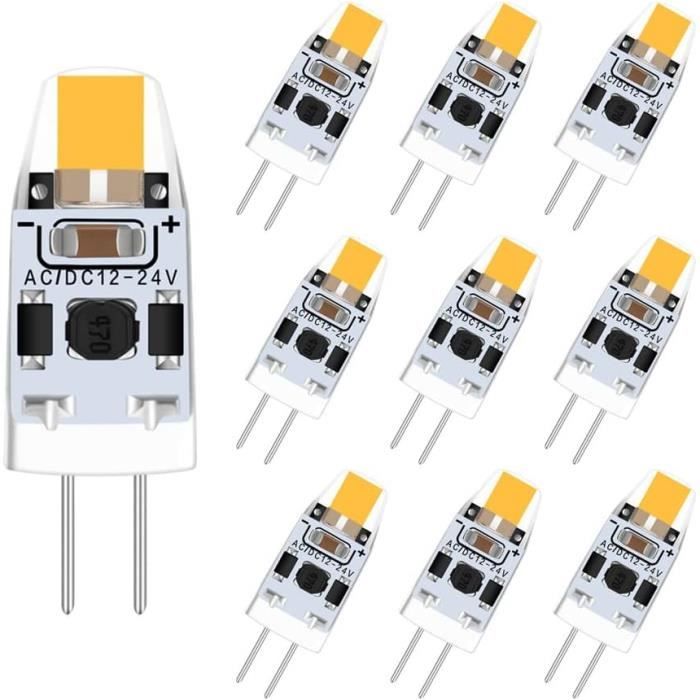 G4 Led Module 12V G4 LED blanc chaud 3000k lumière, mable G4 LED ampoule 2W Ampoule ...