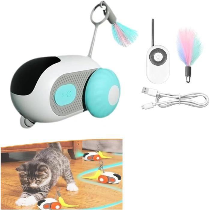 Jouet pour chat Teazys Turbo Tail 2.0-2024 - Marque Teazys - Trois modes interactifs - Contrôle à distance