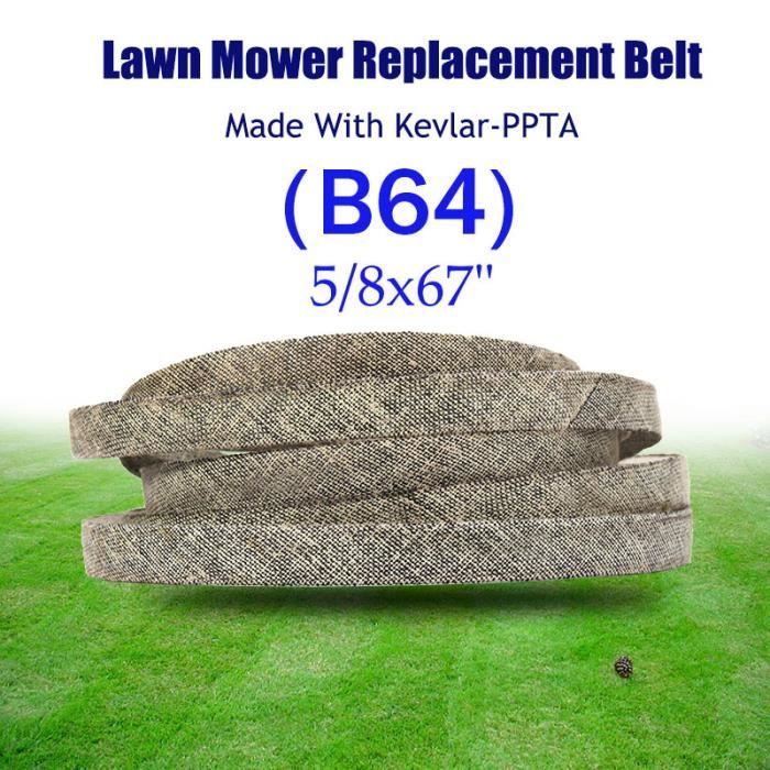 Courroie Kevlar B64 0,625x67" Pour Tondeuse MTD TORO John Deere - Remplacement 754-0486 954-0486