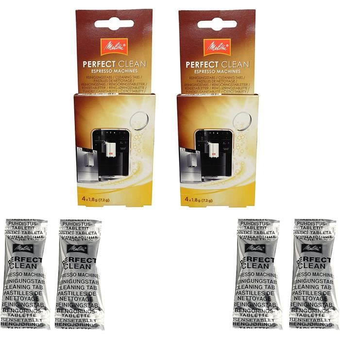 Melitta Perfect Clean Lot de 2 paquets de 4 pastilles de nettoyage (1,8 g)  pour machines à café - Cdiscount Maison