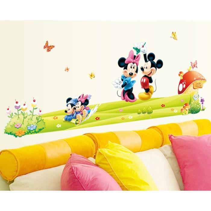 Kibi Stickers Muraux Mickey Stickers Muraux Minnie et Mickey Stickers Muraux Enfants Mickey Stickers Muraux Chambre B/éb/é Autocollants Mickey Mouse Autocollants Enfants Mickey