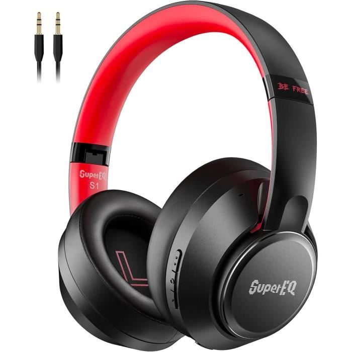 Casque Bluetooth Jinshi Avec Réduction De Bruit Active - Son Hi-Fi, Autonomie 10h, Couleur Rose