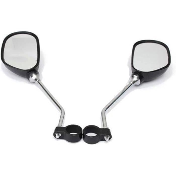 Rétroviseur Vélo Convexe 360° - Support Universel 17-22 Mm, ABS Noir