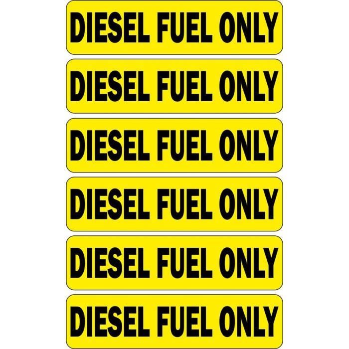 Autocollant sticker voiture location diesel gasoil seulement only gasoil