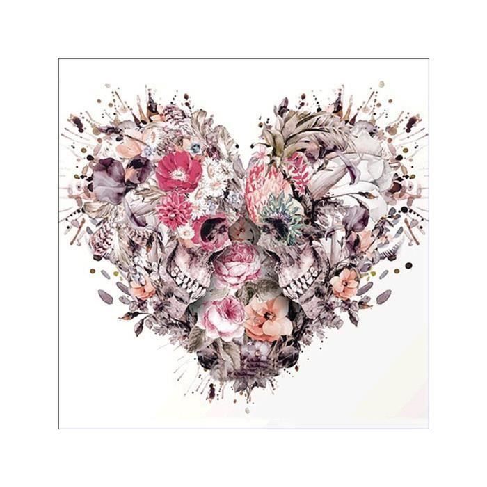 Full Diamond peinture dessin squelette crâne de mort artisanat strass 6169X