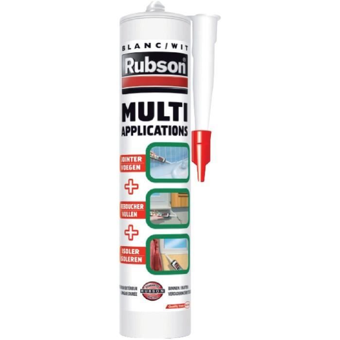 Mastic silicone sanitaire blanc 300 ml - RUBSON - 165170 - Cdiscount  Bricolage