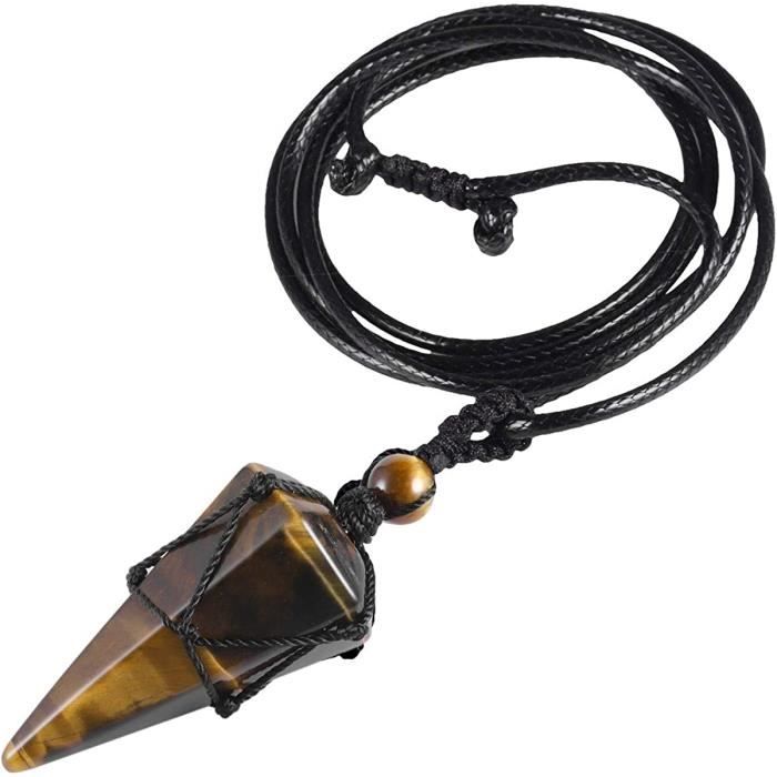Energie Chakra Pierre De Cristal Collier Pour Femme Et Homme