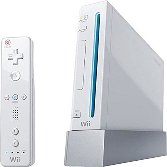 Console salon - Nintendo - Wii - Blanc - Secteur - Voyant dalimentation