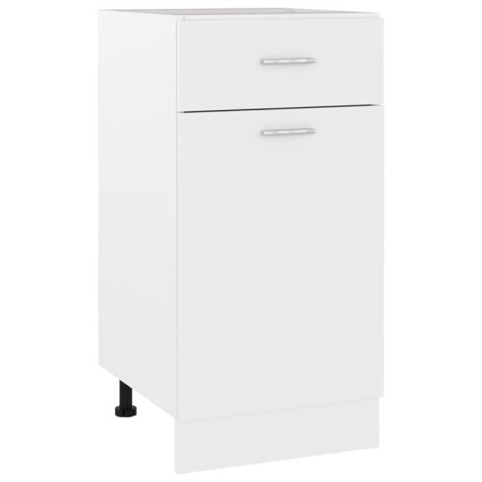 Armoire de plancher à tiroir JILI - BEST Blanc 40x46x815 cm - Elégance - Chic