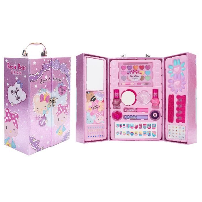Maquillage Enfant Fille Bio Coffret Palette Maquillage Enfant Pliante Avec Miroir Et Fermeture Jouet Ensemble De Maquillage Lavable Cdiscount Au Quotidien