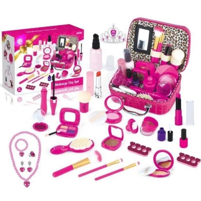 Maquillage Enfant Jouet Filles, 32 Pcs Kit de Maquillage Lavable avec Boîte  de Maquillage, Non Toxique Lavable Coffret Maquillage - Cdiscount Jeux -  Jouets
