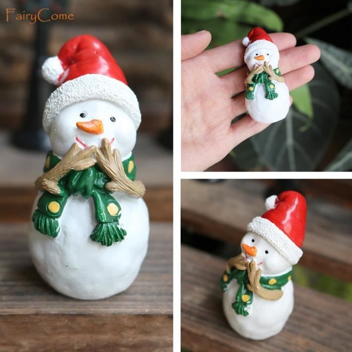 Bonhomme De Neige Lumineux à Changement De Couleur - LED Multicolore - 10.5cm - Déco Noël Animée