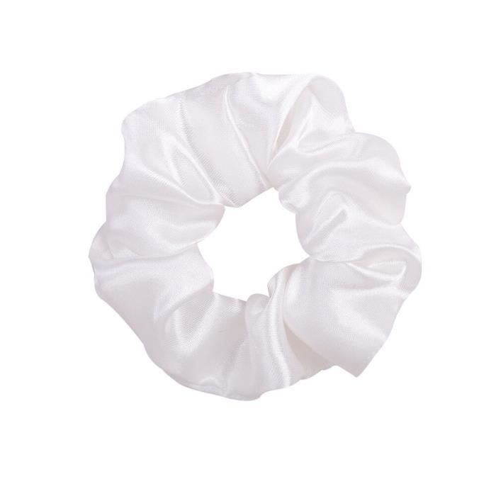 Fashion Solid Color Hair Scrunchies Korean Elastic Hair Bands For Women