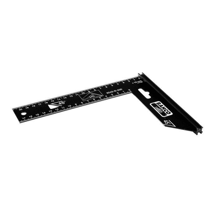 4M Ãquerre de PrÃ cision Bahco 9045-B-400 en Acier de 400 mm pour Travaux de Mesure Fiables