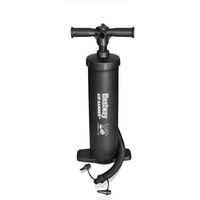 Pompe à air BESTWAY Air hammer 2 x 2000 cc PVC 3 adaptateurs de valve
