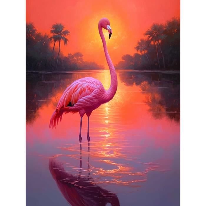 5D DIY Diamond Painting Kit Complet Coucher Soleil Printanier Peinture Diamant Kits Pour Adultes Et Enfants