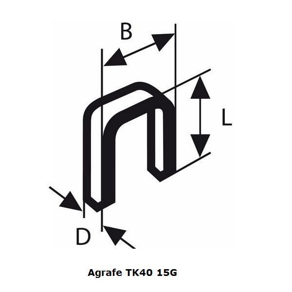 Boîte de 5000 agrafes à dos étroit galvanisées 18g Ø1.2mm Longueur 25mm BOSCH 2608200702 - vue 2