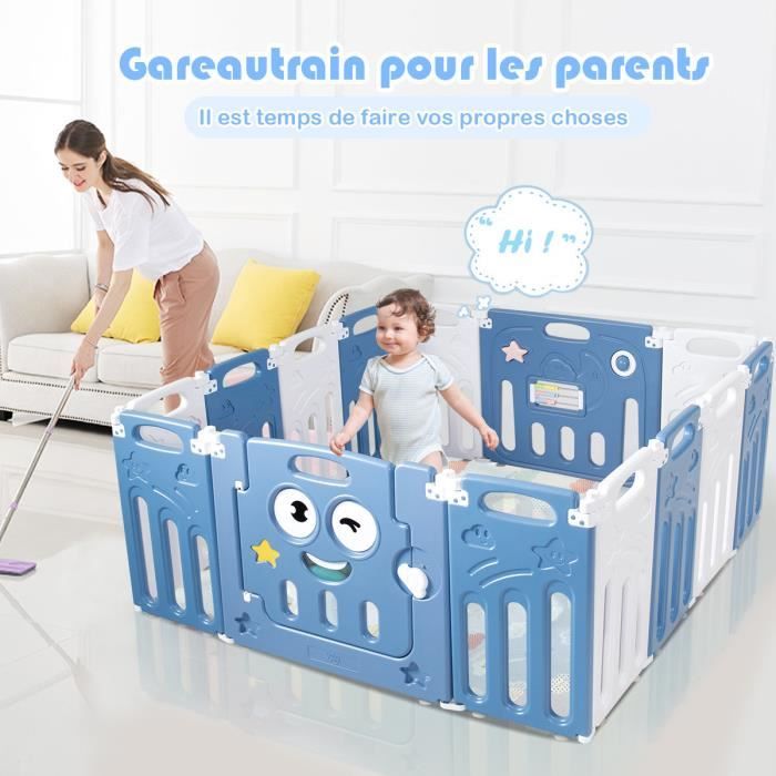 Costway Parc Bebe 16 Elements Pliable En Plastique Sans Bpa Avec Verrou De Securite Jouets Educatifs Porte Barriere Enfant Cdiscount Puericulture Eveil Bebe Costway Parc Bebe 16 Elements Pliable En Plastique Sans Bpa Avec Verrou De Securite Jouets Educatifs Porte Barriere Enfant Cdiscount Puericulture Eveil Bebe